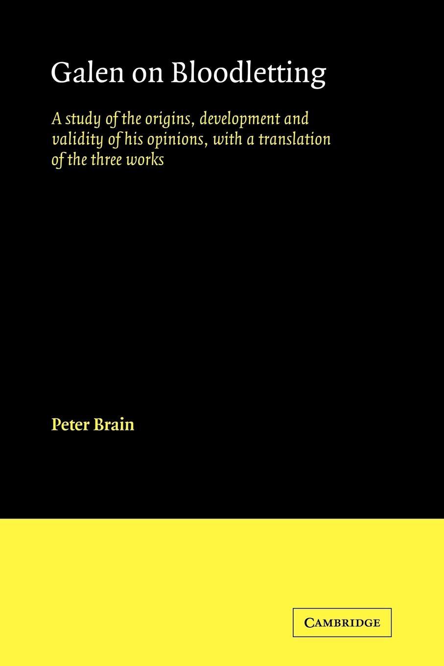 Cover: 9780521106542 | Galen on Bloodletting | Peter Brain | Taschenbuch | Paperback | 2009