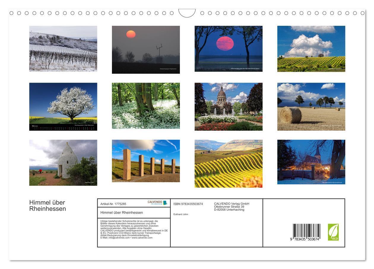 Bild: 9783435503674 | Himmel über Rheinhessen (Wandkalender 2025 DIN A3 quer), CALVENDO...