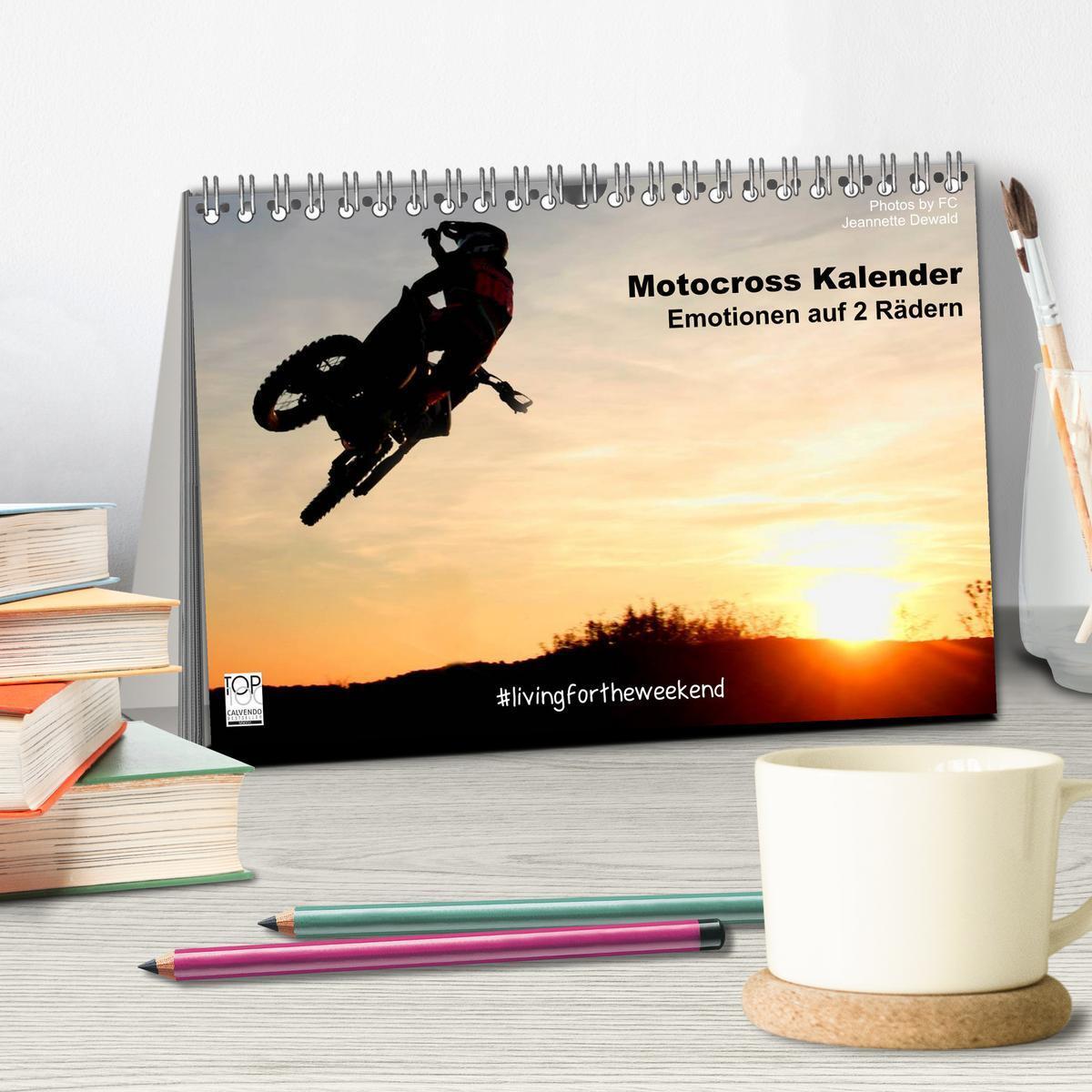 Bild: 9783435516735 | Motocross Kalender - Emotionen auf 2 Rädern (Tischkalender 2025 DIN...