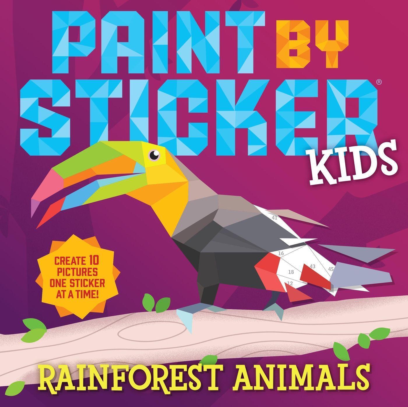 Cover: 9781523524365 | Paint by Sticker Kids: Rainforest Animals | Workman Publishing | Buch