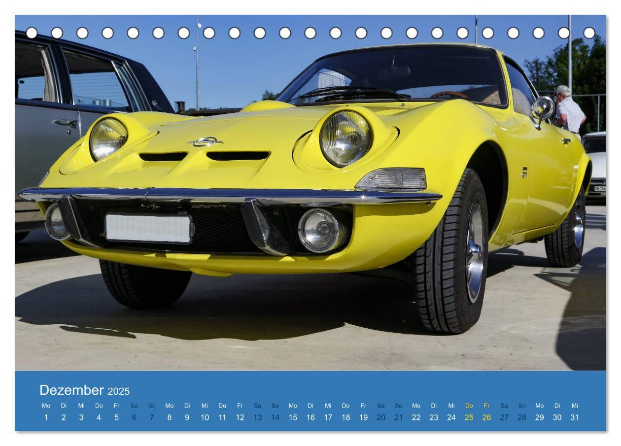 Bild: 9783435126446 | Opel Classics (Tischkalender 2025 DIN A5 quer), CALVENDO...