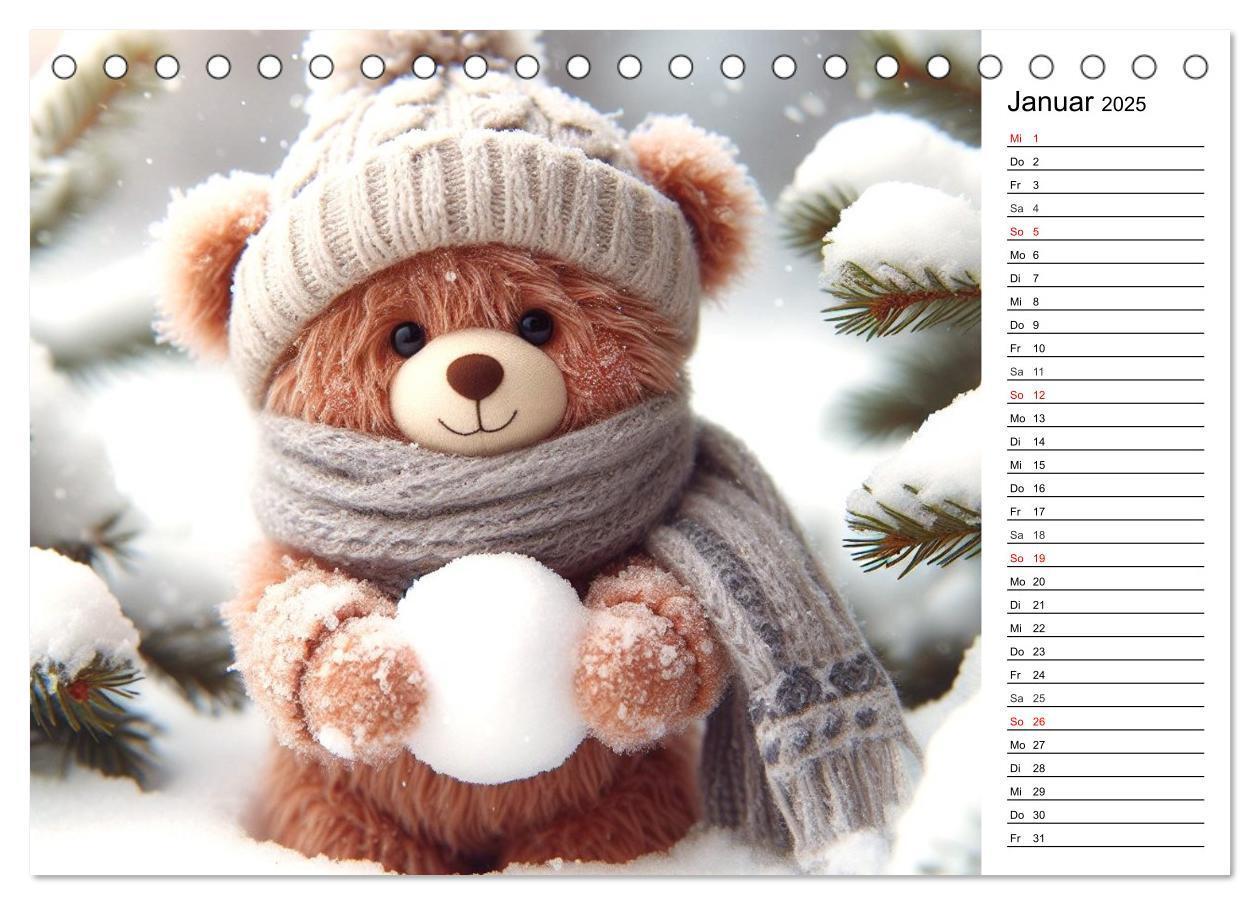 Bild: 9783383772337 | Teddys - Die Jahresreise der KI-Teddybären (Tischkalender 2025 DIN...