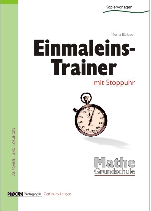 Cover: 9783897784109 | Einmaleins-Trainer mit Stoppuhr | Moritz Bärlauch | Broschüre | 2012