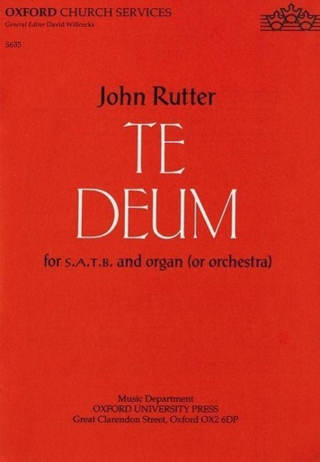 Cover: 9780193533707 | Te Deum | John Rutter | Taschenbuch | Oxford Church Services | 1990