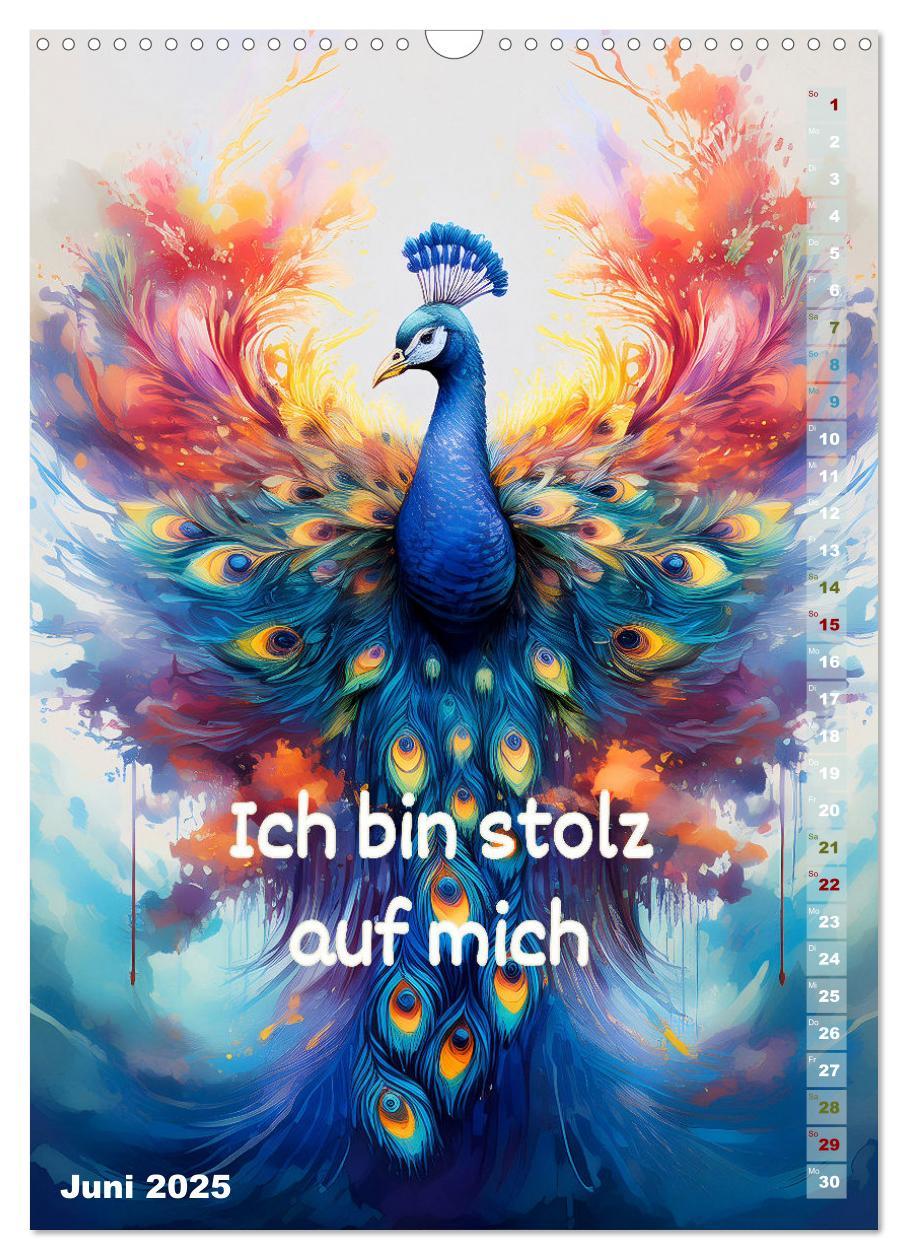 Bild: 9783457164464 | Ich bin stark - Ein tierischer Affirmationskalender (Wandkalender...