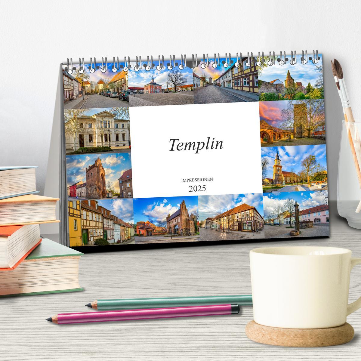 Bild: 9783435236060 | Templin Impressionen (Tischkalender 2025 DIN A5 quer), CALVENDO...