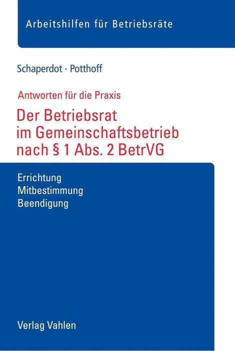 Cover: 9783800666904 | Der Betriebsrat im Gemeinschaftsbetrieb nach § 1 Abs. 2 BetrVG | 48 S.