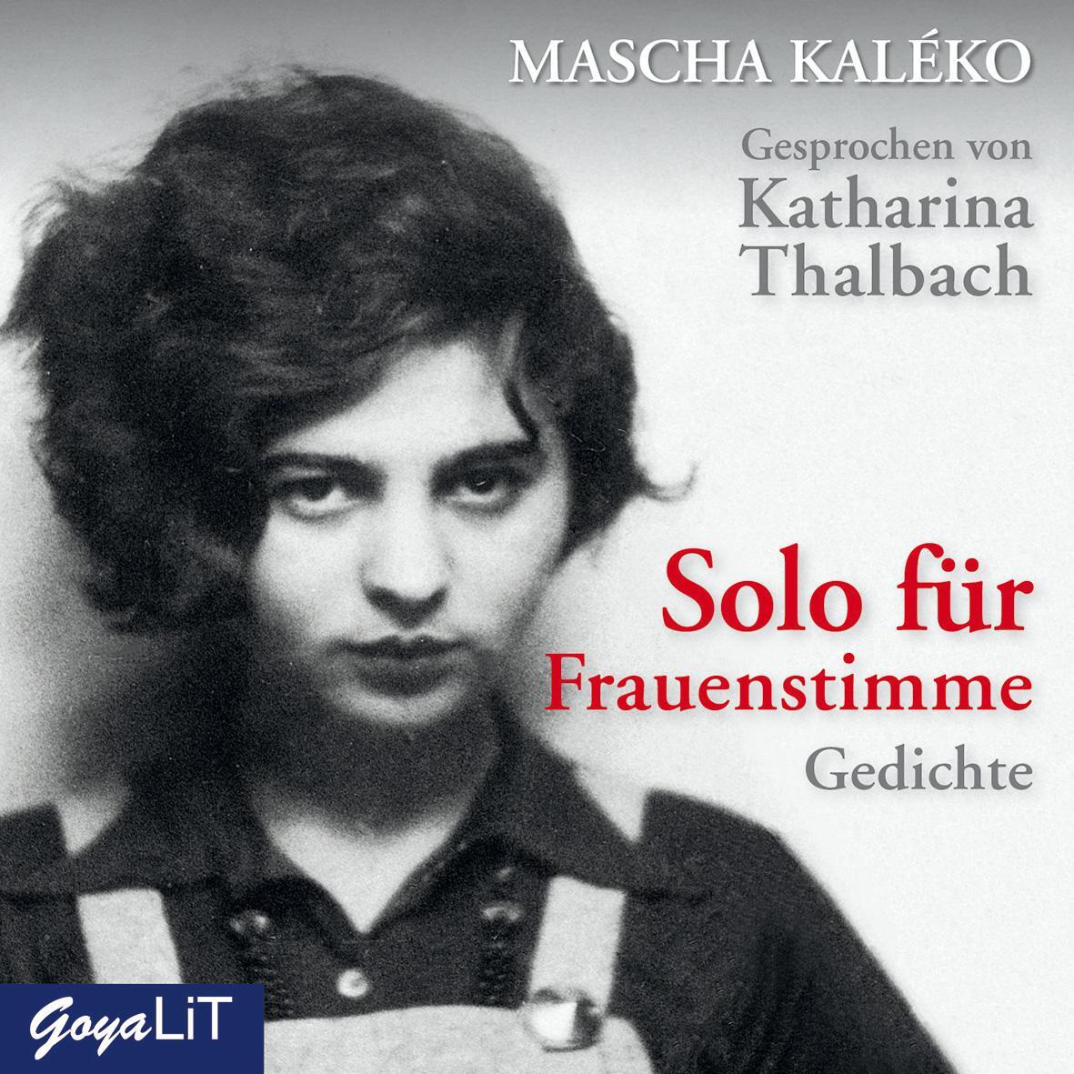 Cover: 9783833737749 | Solo für Frauenstimme. Gedichte | Mascha Kaléko | Audio-CD | PAPPE