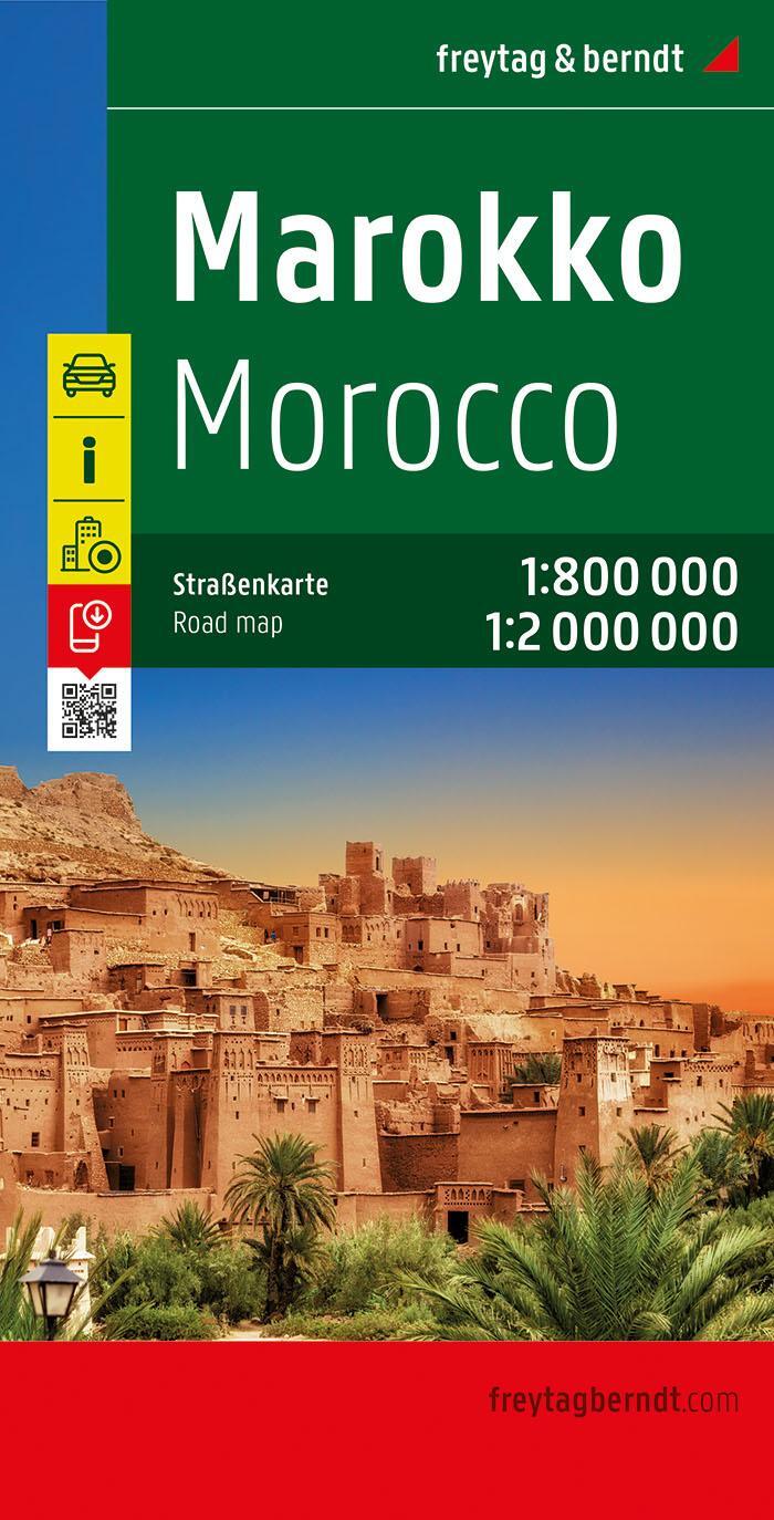 Cover: 9783707911664 | Marokko 1 : 800 000 / 1 : 2 000 000. Autokarte | (Land-)Karte | 2009