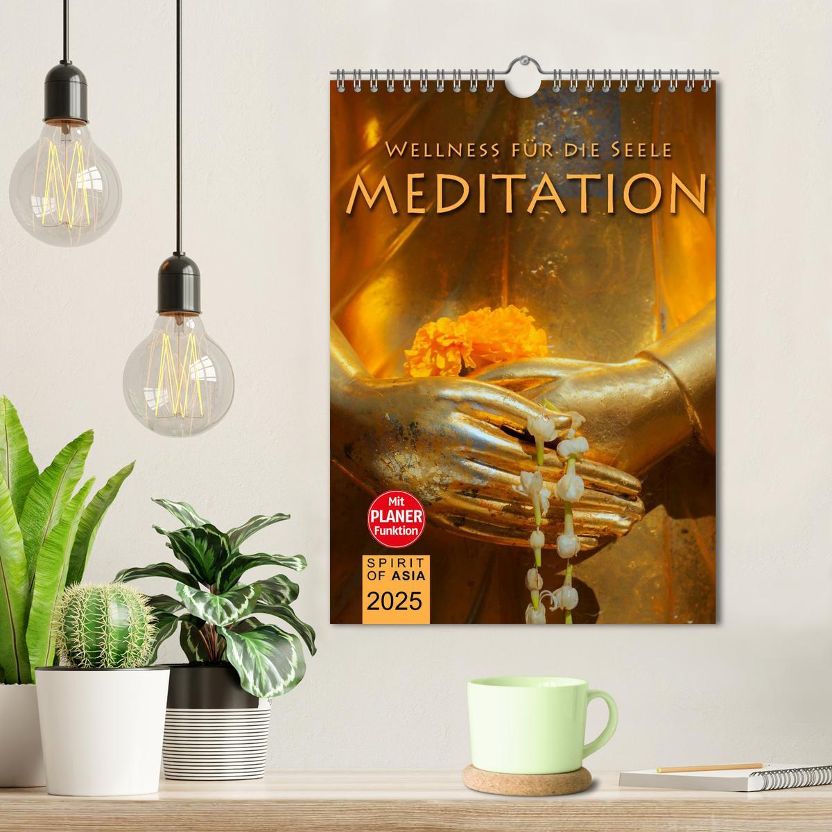 Bild: 9783457022863 | MEDITATION - Wellness für die Seele (Wandkalender 2025 DIN A4...