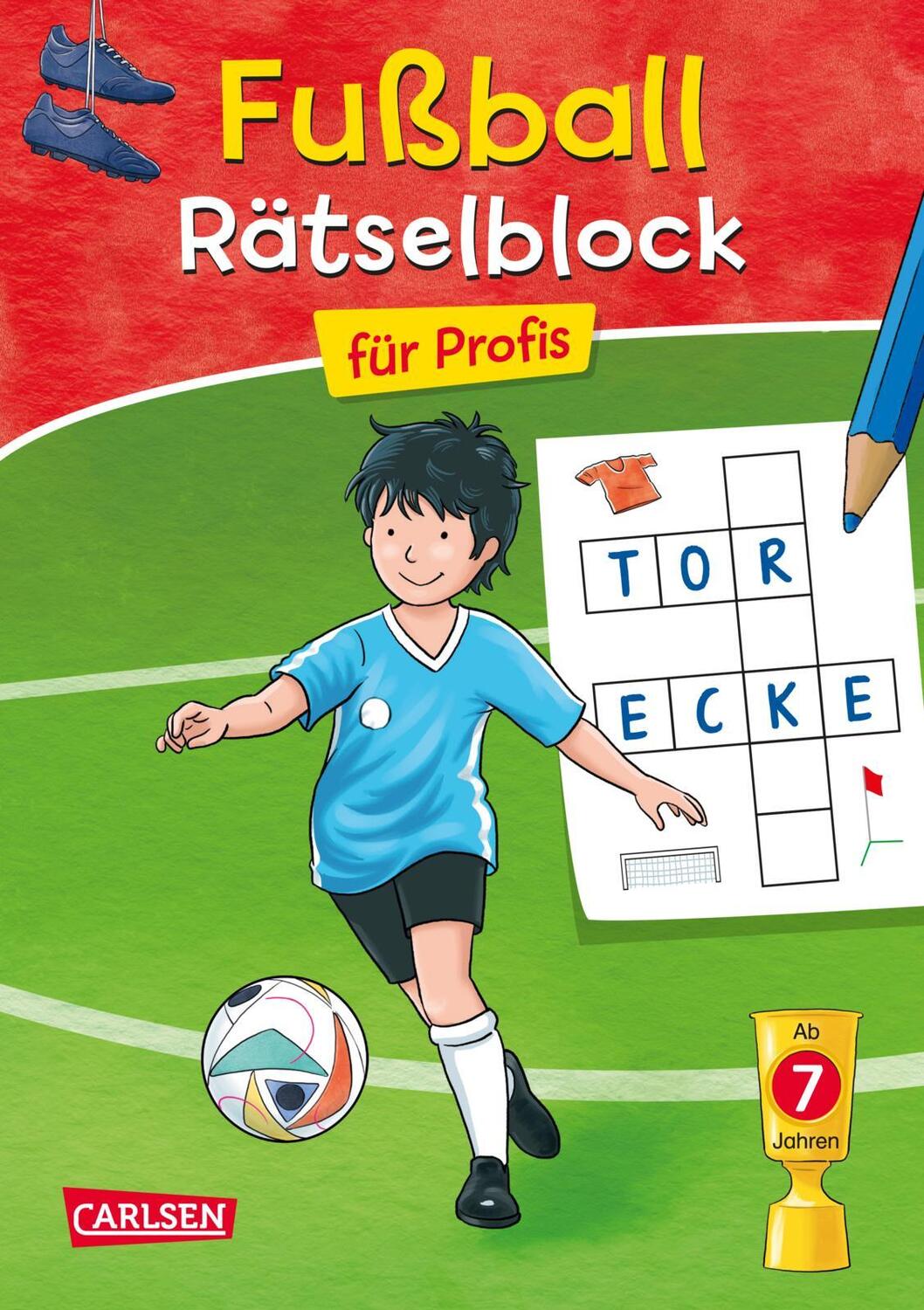 Cover: 9783551191915 | Fußball-Rätselblock für Profis | ab 7 Jahre | Laura Leintz | Buch