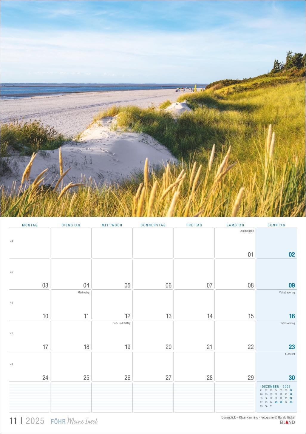 Bild: 9783964023452 | Föhr ...meine Insel Kalender 2025 | Eiland | Kalender | 13 S. | 2025