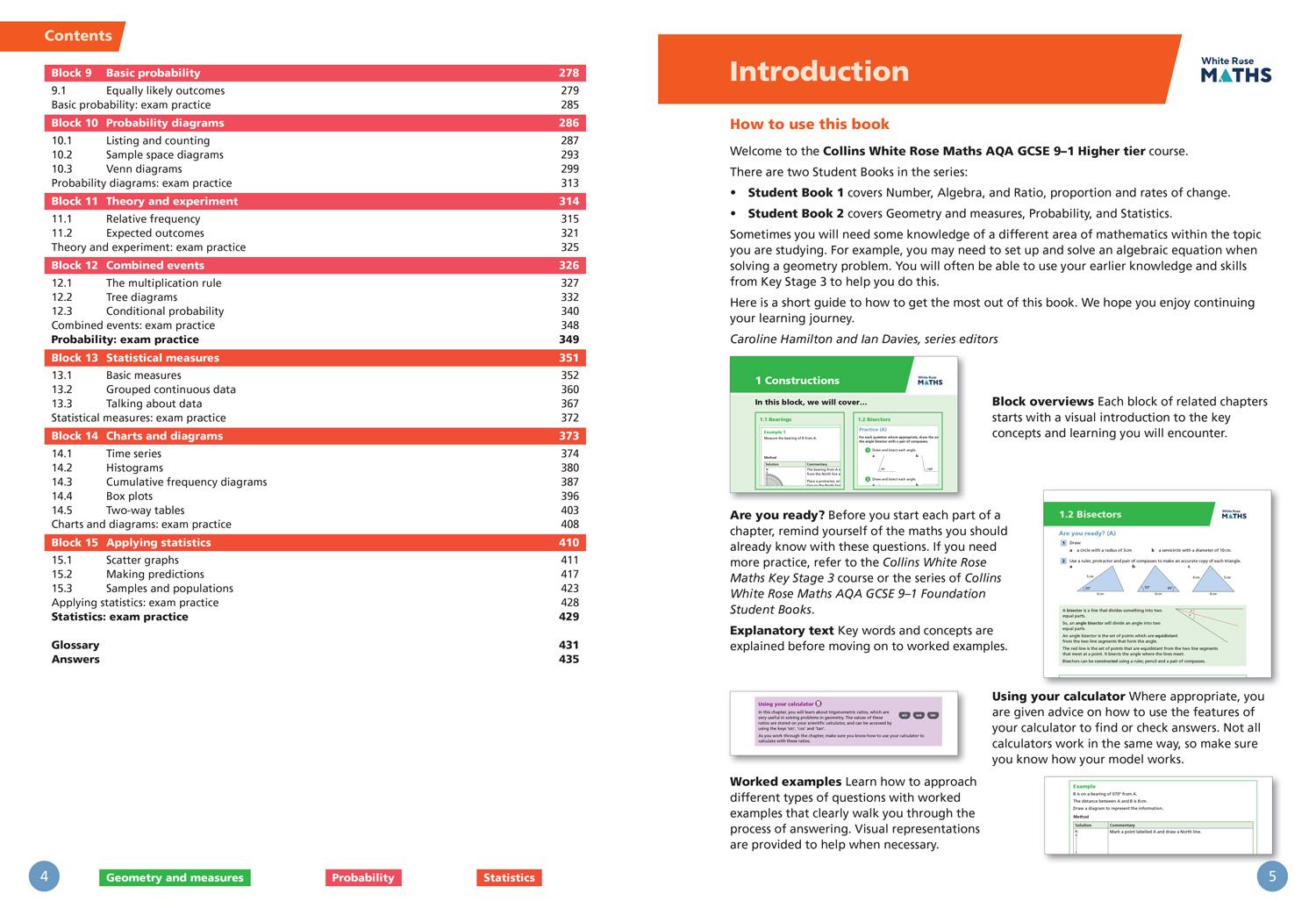 Bild: 9780008669607 | White Rose Maths: Aqa GCSE 9-1 Higher Student Book 2 | Ainscough