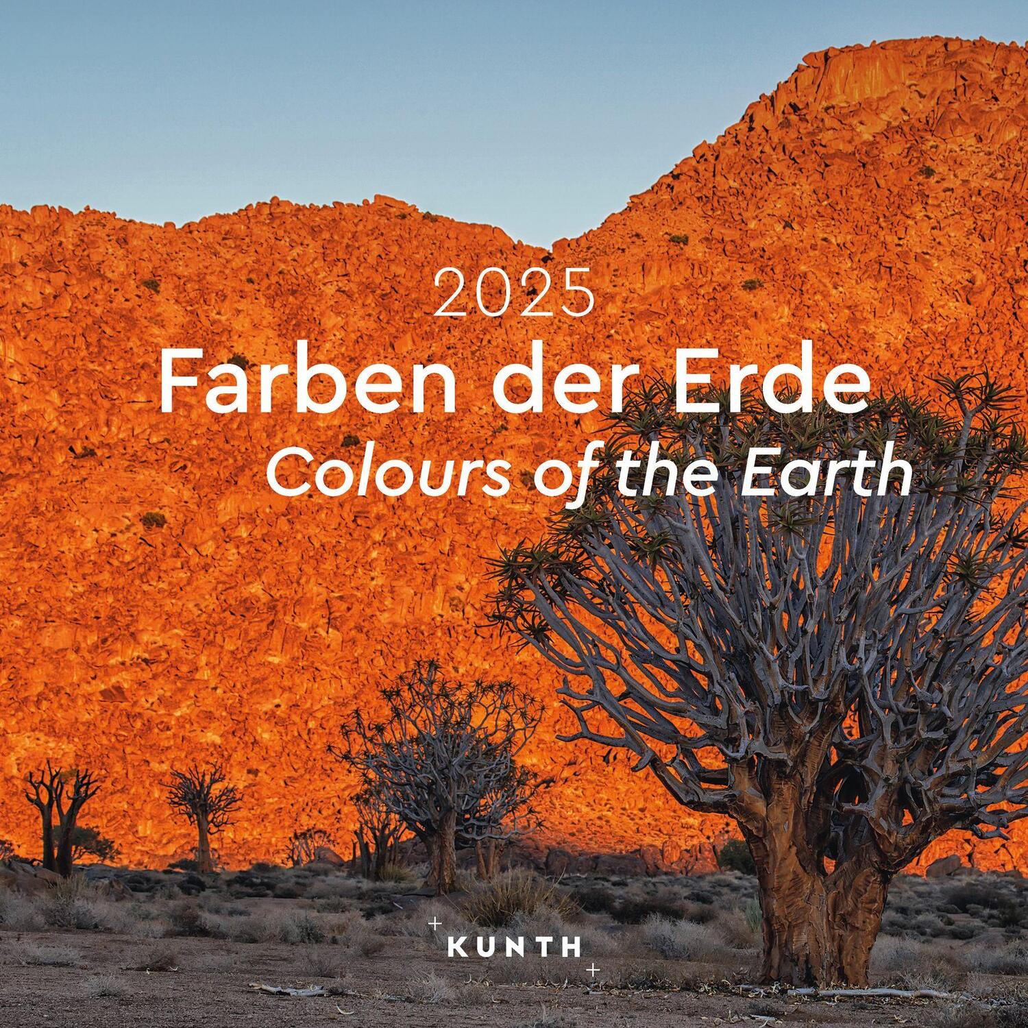 Cover: 9783965914056 | Farben der Erde - KUNTH Broschurkalender 2025 | Kalender | 28 S.