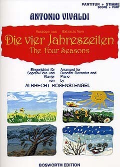 Cover: 9783936026559 | Die vier Jahreszeiten (Auszüge) für Sopranblockflöte und Klavier