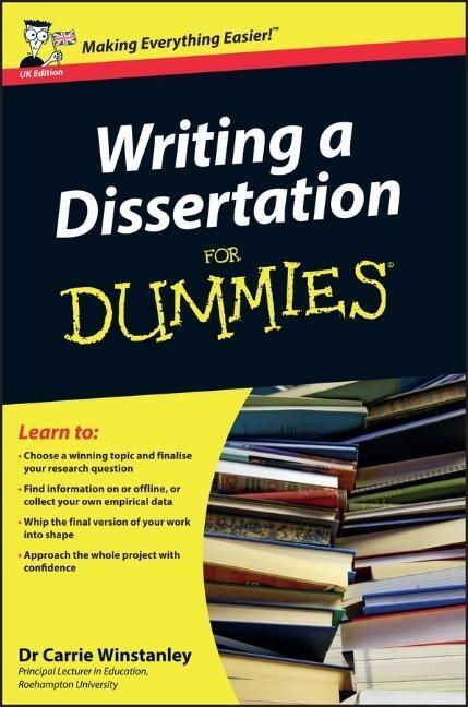 Cover: 9780470742709 | Writing a Dissertation For Dummies | Carrie Winstanley | Taschenbuch