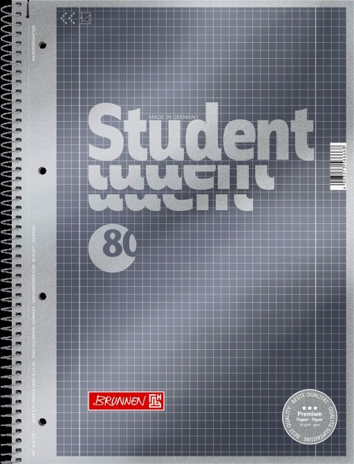 Cover: 4003273566668 | Brunnen Collegeblock Premium Student A4 kariert | 1067128 | 2020