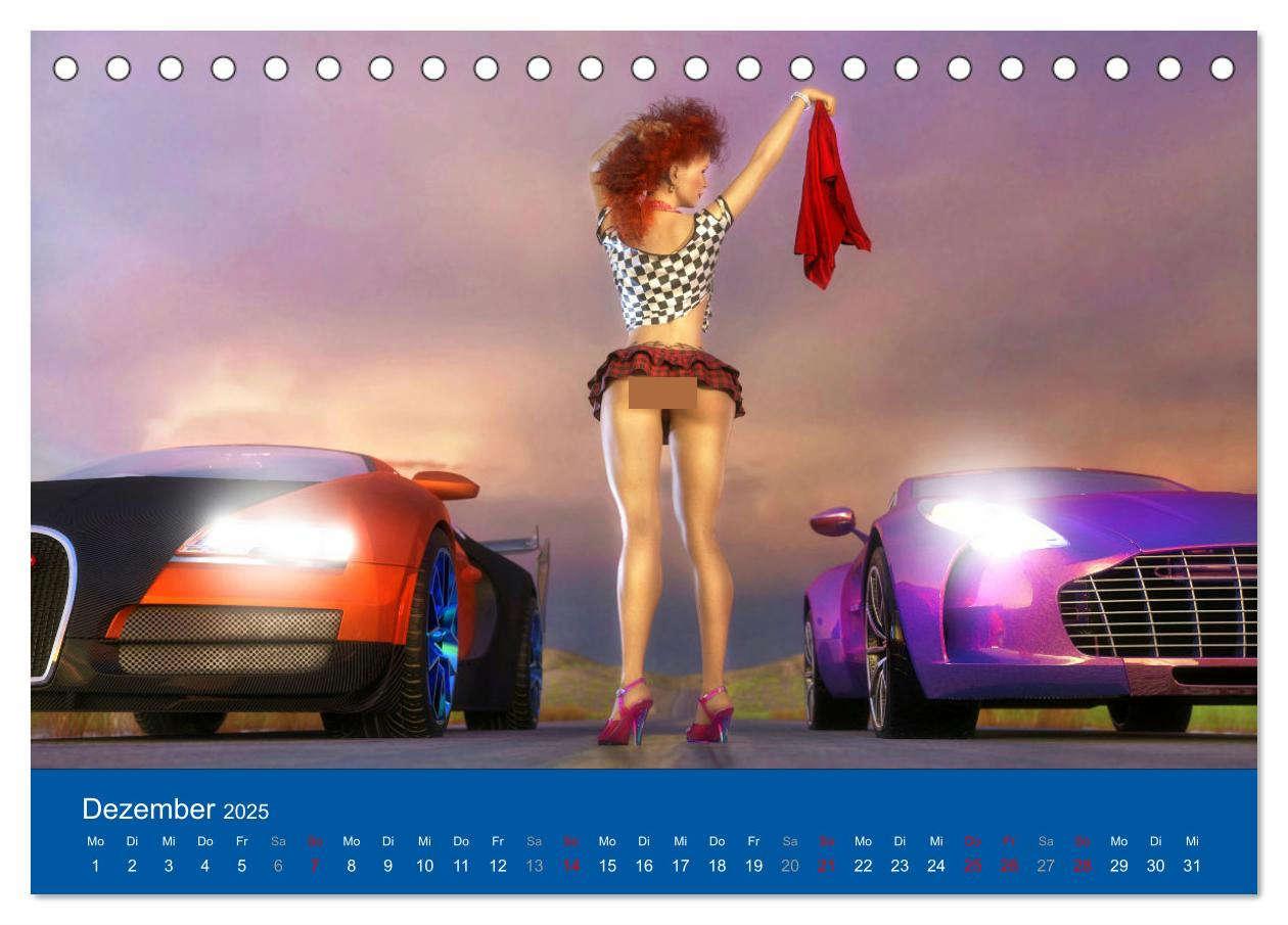 Bild: 9783435063482 | Freche Frauen und heiße Kisten (Tischkalender 2025 DIN A5 quer),...