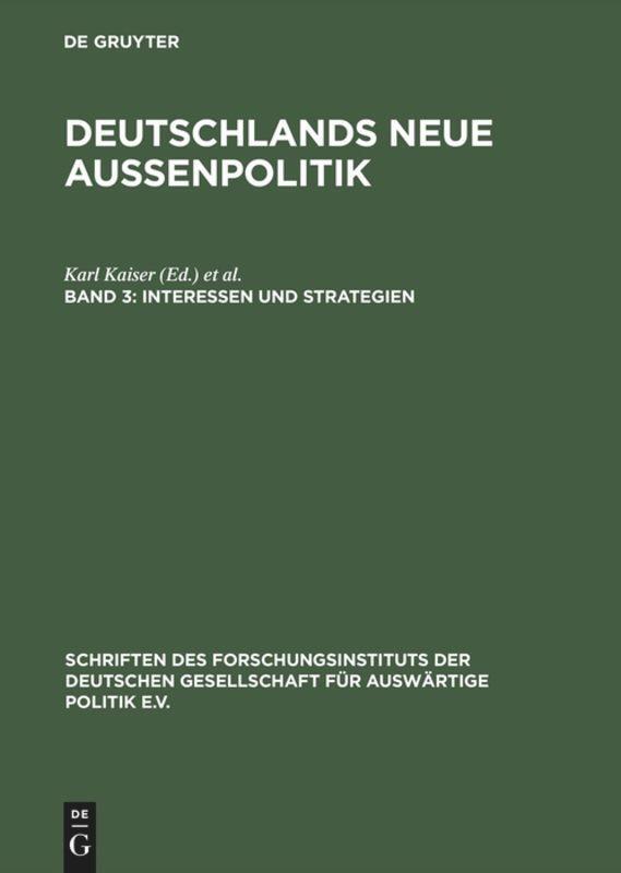Cover: 9783486561142 | Interessen und Strategien | Joachim Krause (u. a.) | Buch | Deutsch