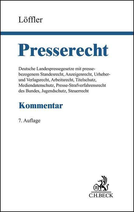 Cover: 9783406760778 | Presserecht | Martin Löffler (u. a.) | Buch | Deutsch | 2023