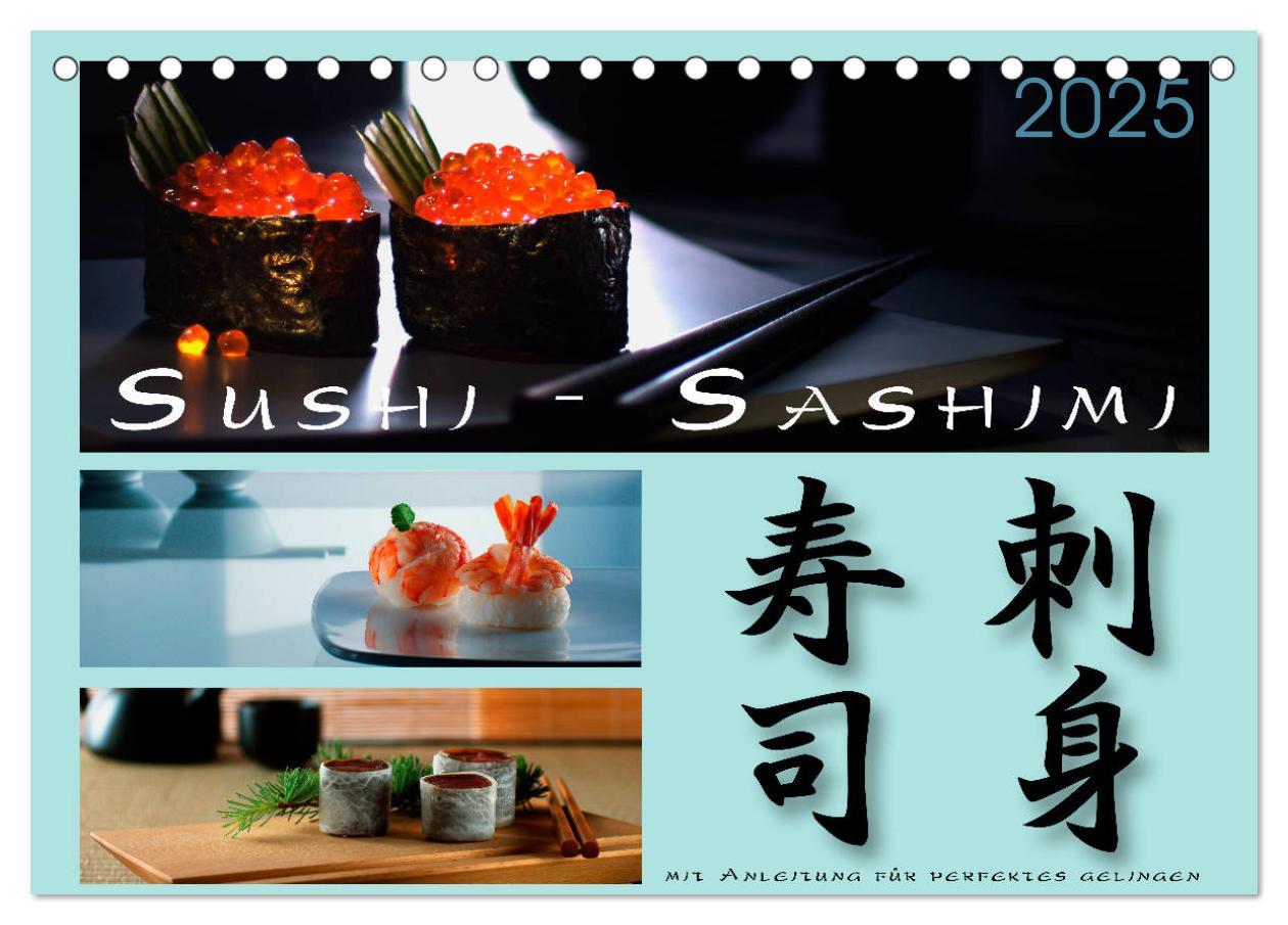 Cover: 9783435458844 | Sushi - Sashimi mit Anleitung für perfektes Gelingen (Tischkalender...