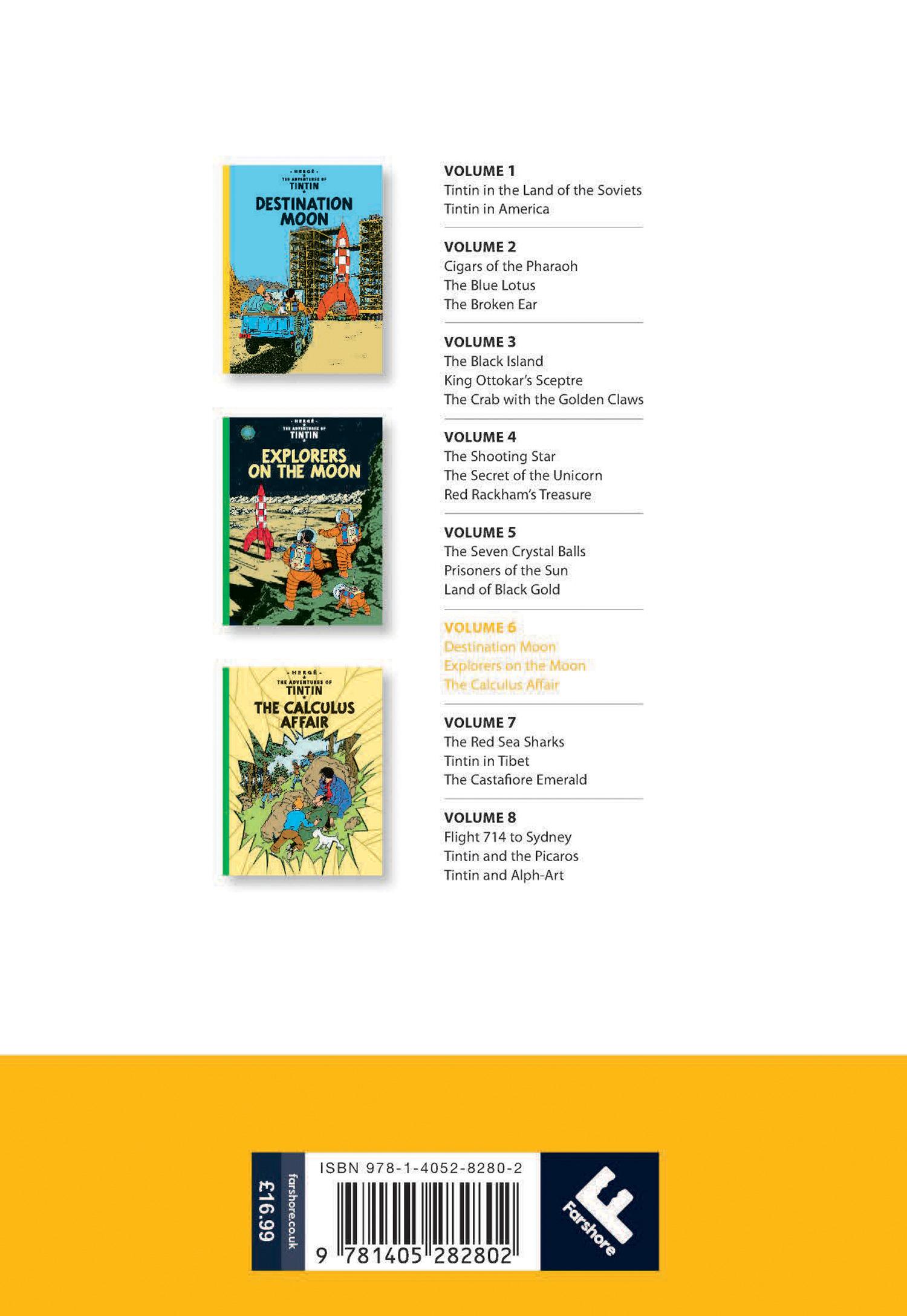 Rückseite: 9781405282802 | Tintin 6 | Hergé | Buch | 208 S. | Englisch | 2015 | EAN 9781405282802