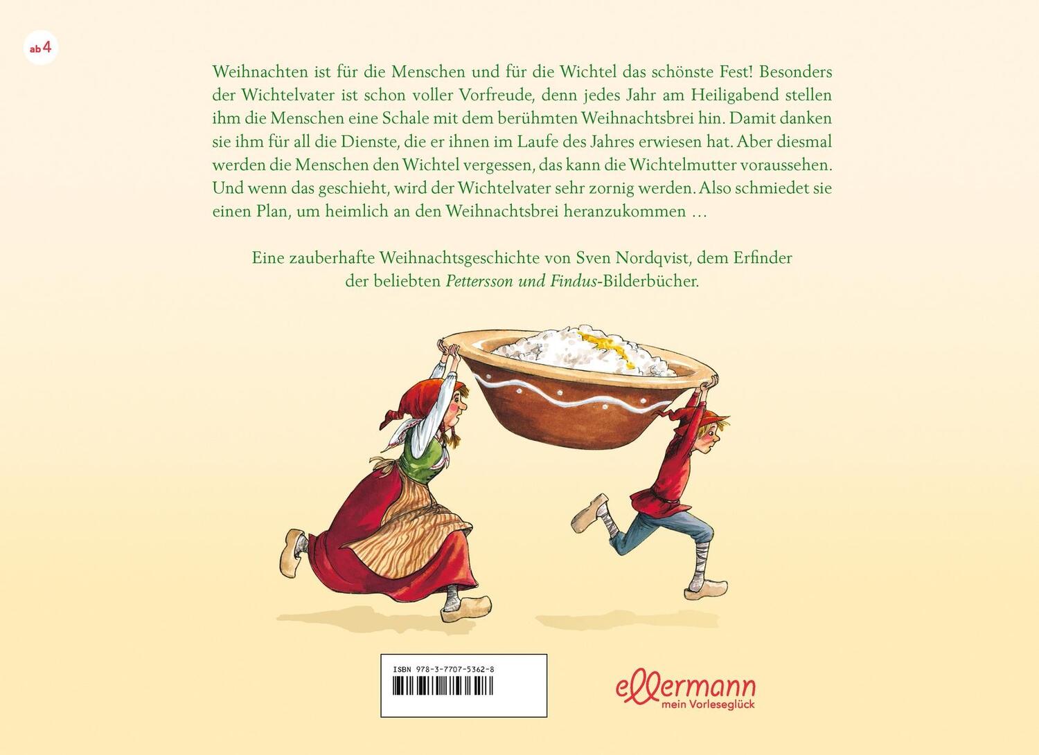 Rückseite: 9783770753628 | Das Geheimnis der Weihnachtswichtel | Sven Nordqvist | Buch | 32 S.