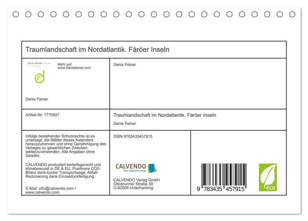 Bild: 9783435457915 | Traumlandschaft im Nordatlantik. Färöer Inseln (Tischkalender 2025...