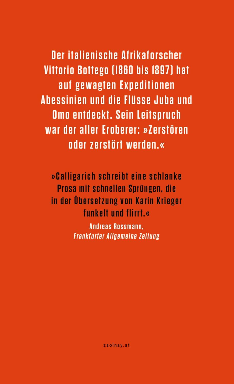 Bild: 9783552075108 | Wie ein wilder Gott | Roman | Gianfranco Calligarich | Buch | 208 S.