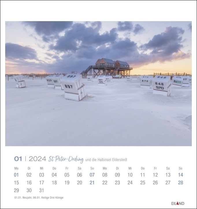 Bild: 9783964022837 | St. Peter-Ording und die Halbinsel Eiderstedt Postkartenkalender...