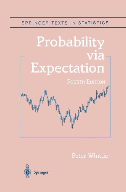 Cover: 9780387989556 | Probability via Expectation | Peter Whittle | Buch | xxi | Englisch