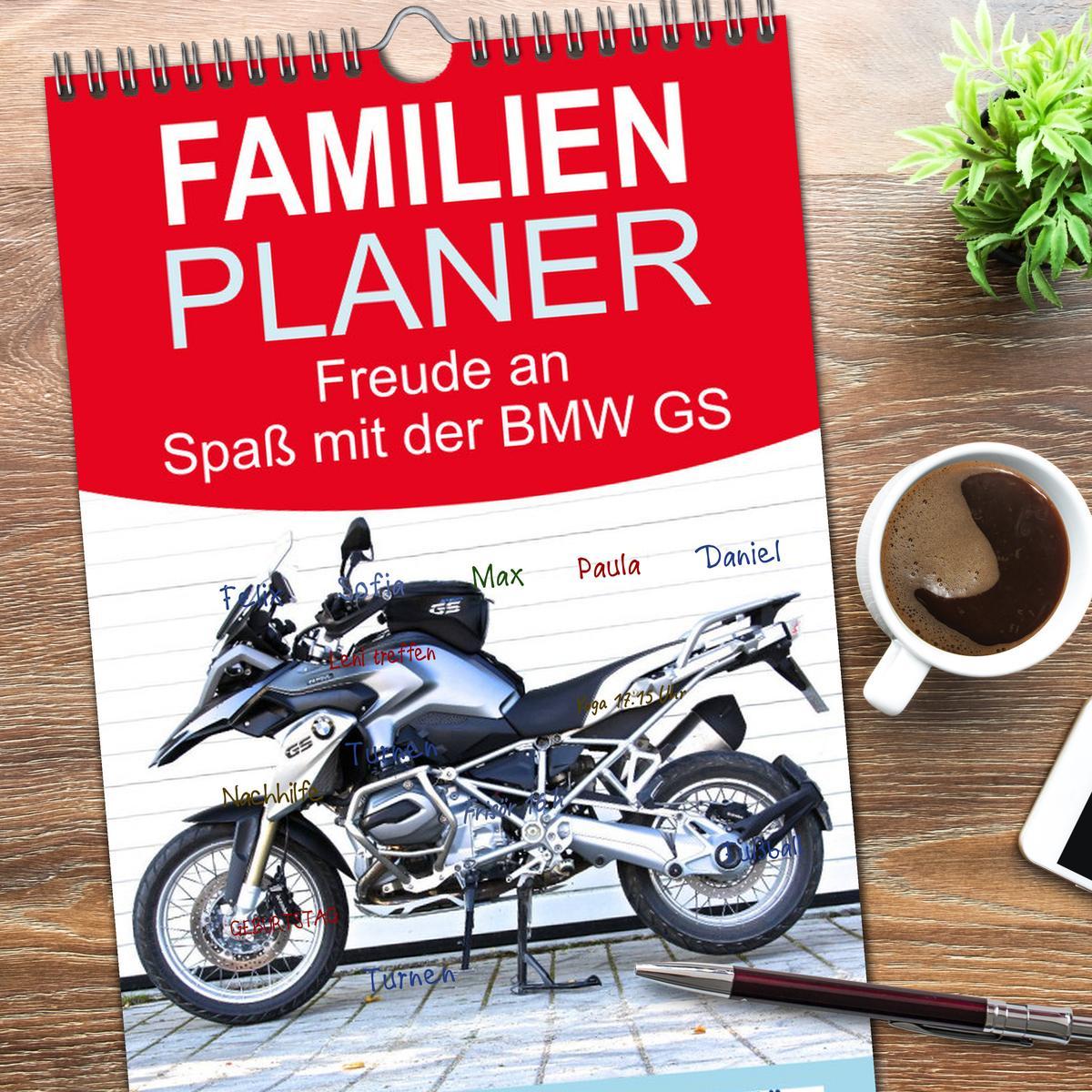 Bild: 9783457112731 | Familienplaner 2025 - Freude an - Spaß mit der BMW GS mit 5 Spalten...