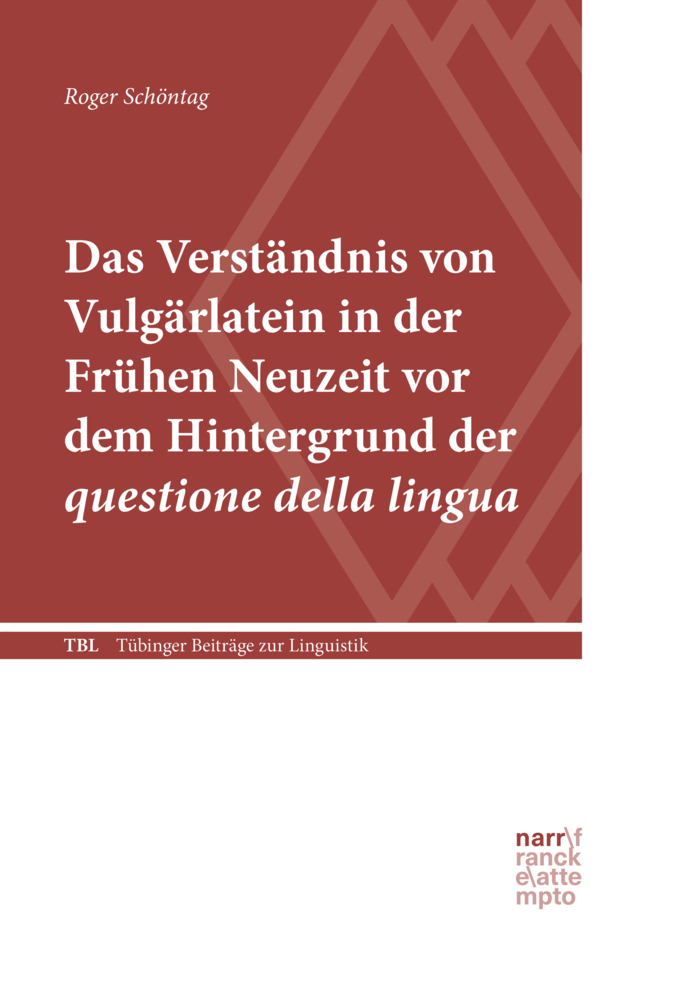 Cover: 9783823385400 | Das Verständnis von Vulgärlatein in der Frühen Neuzeit vor dem...
