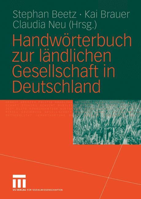 Cover: 9783810037497 | Handwörterbuch zur ländlichen Gesellschaft in Deutschland | Buch