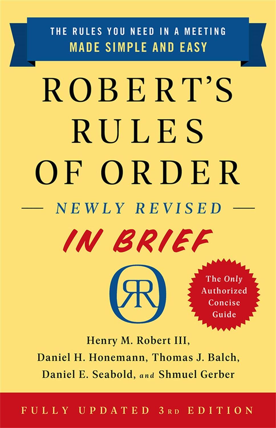 Cover: 9781541797703 | Robert's Rules of Order Newly Revised in Brief, 3rd Edition | Buch