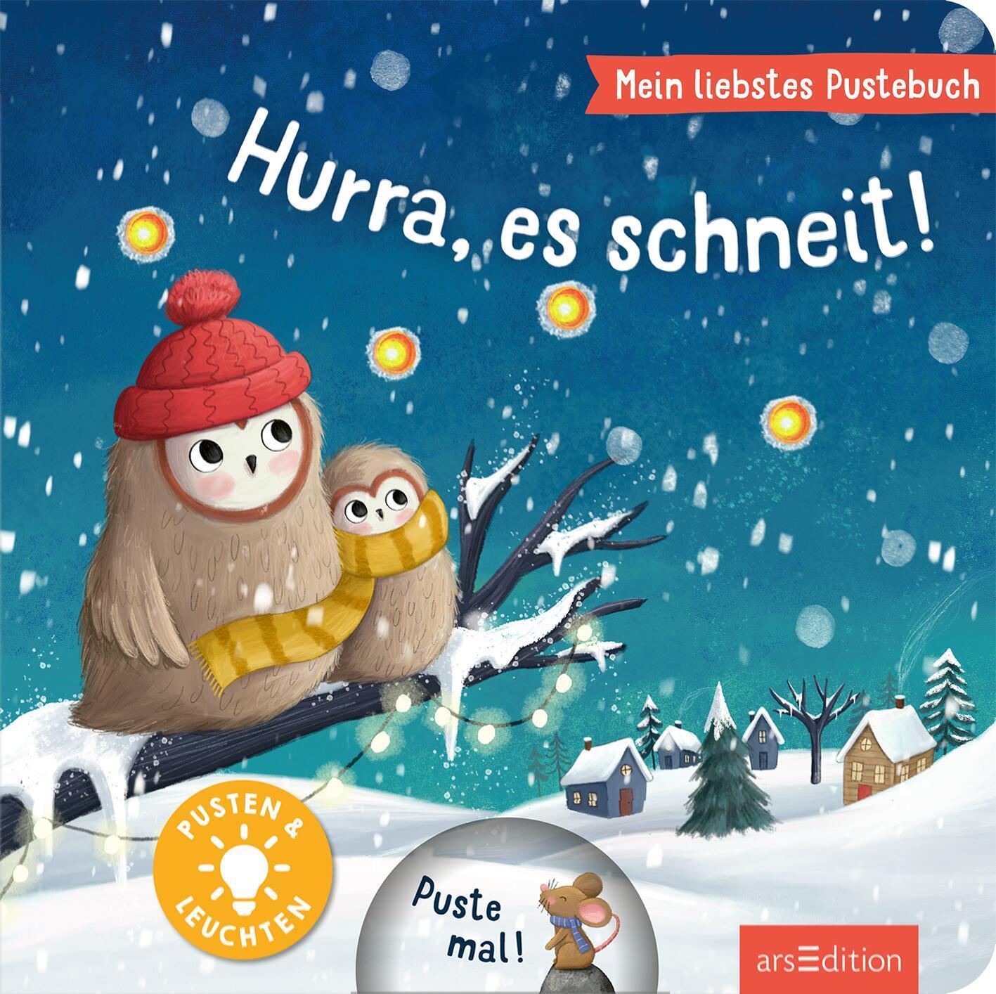 Bild: 9783845858296 | Mein liebstes Pustebuch - Hurra, es schneit! | Pusten &amp; leuchten