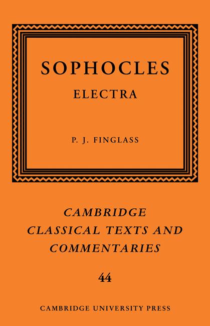 Cover: 9780521292580 | Sophocles | Electra | P. J. Finglass | Taschenbuch | Paperback | 2011