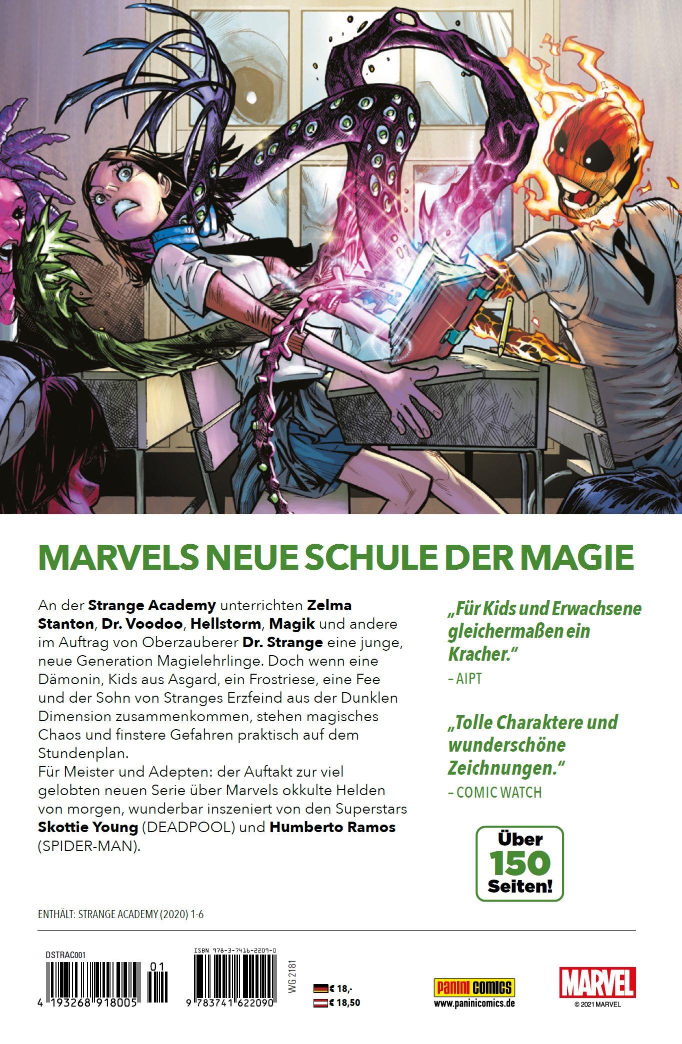 Rückseite: 9783741622090 | Strange Academy | Bd. 1: Schule der Magie | Skottie Young (u. a.)