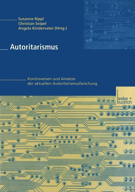 Cover: 9783322913708 | Autoritarismus | Susanne Rippl | Taschenbuch | Paperback | Deutsch