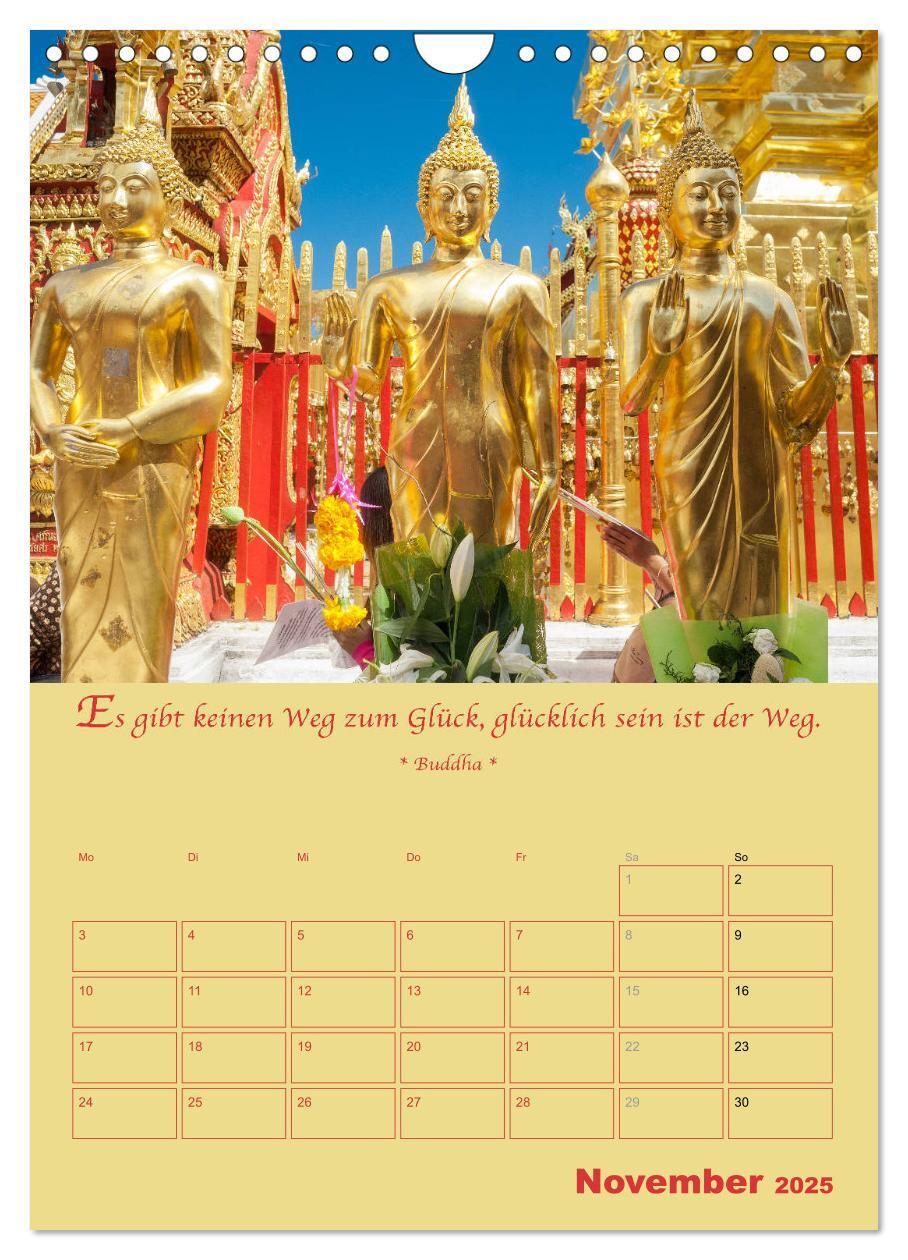 Bild: 9783435928484 | BUDDHA IN GOLD - Mit buddhistischen Sprüchen (Wandkalender 2025 DIN...