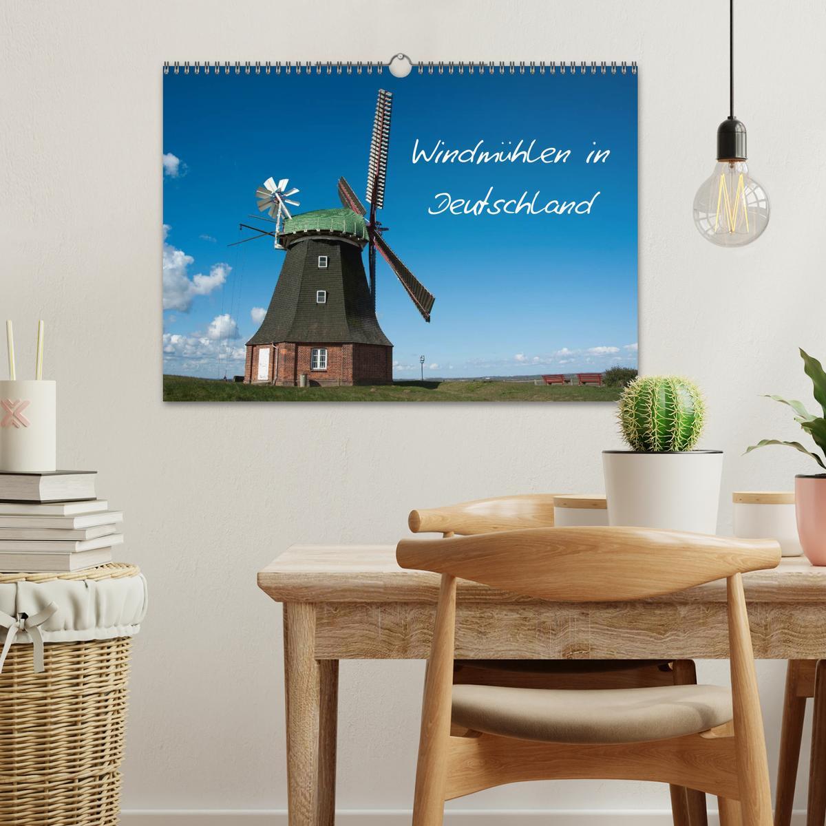 Bild: 9783435737697 | Windmühlen in Deutschland (Wandkalender 2025 DIN A3 quer), CALVENDO...