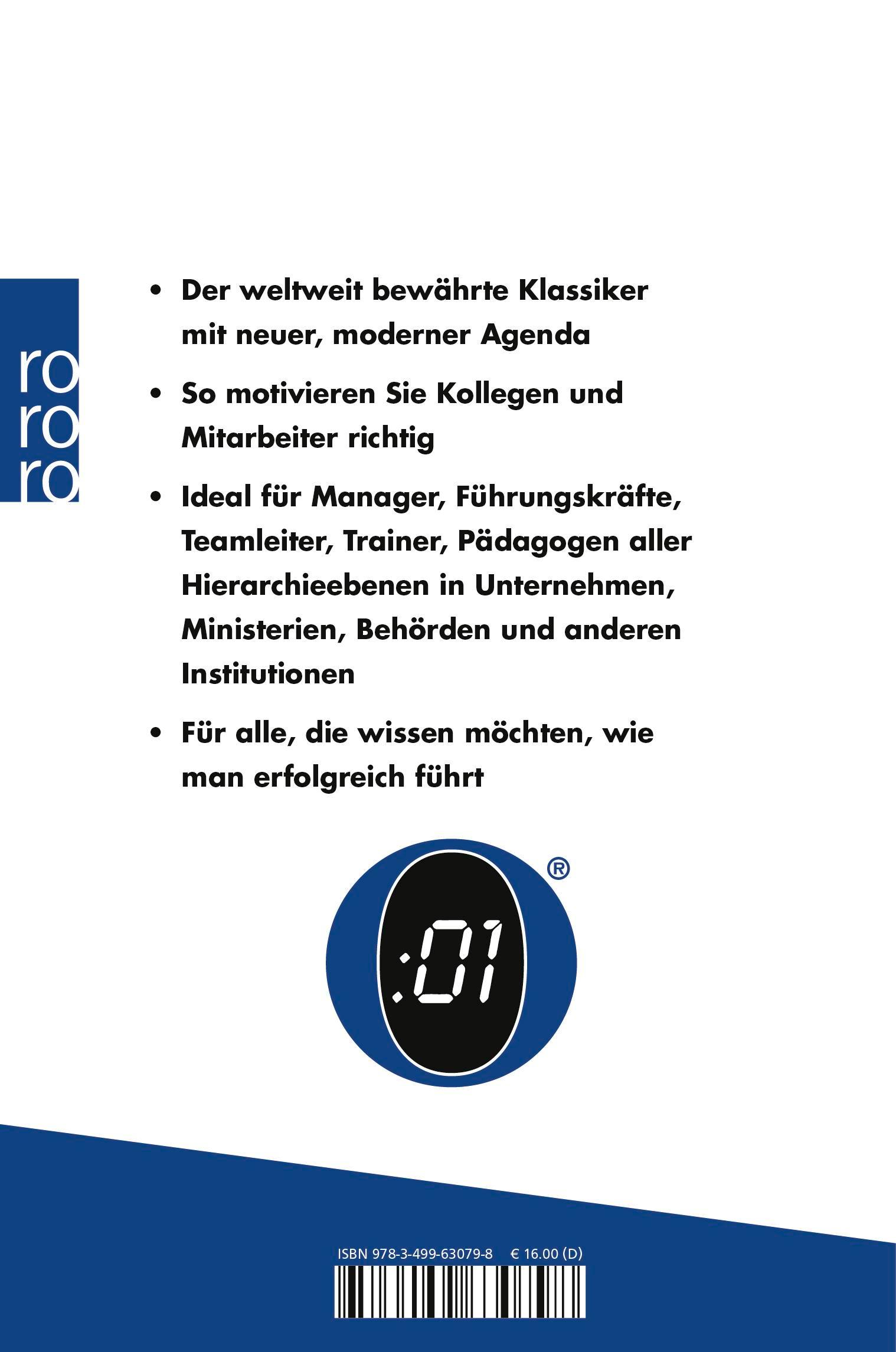 Rückseite: 9783499630798 | Der Minuten-Manager: Führungsstile | Kenneth Blanchard (u. a.) | Buch