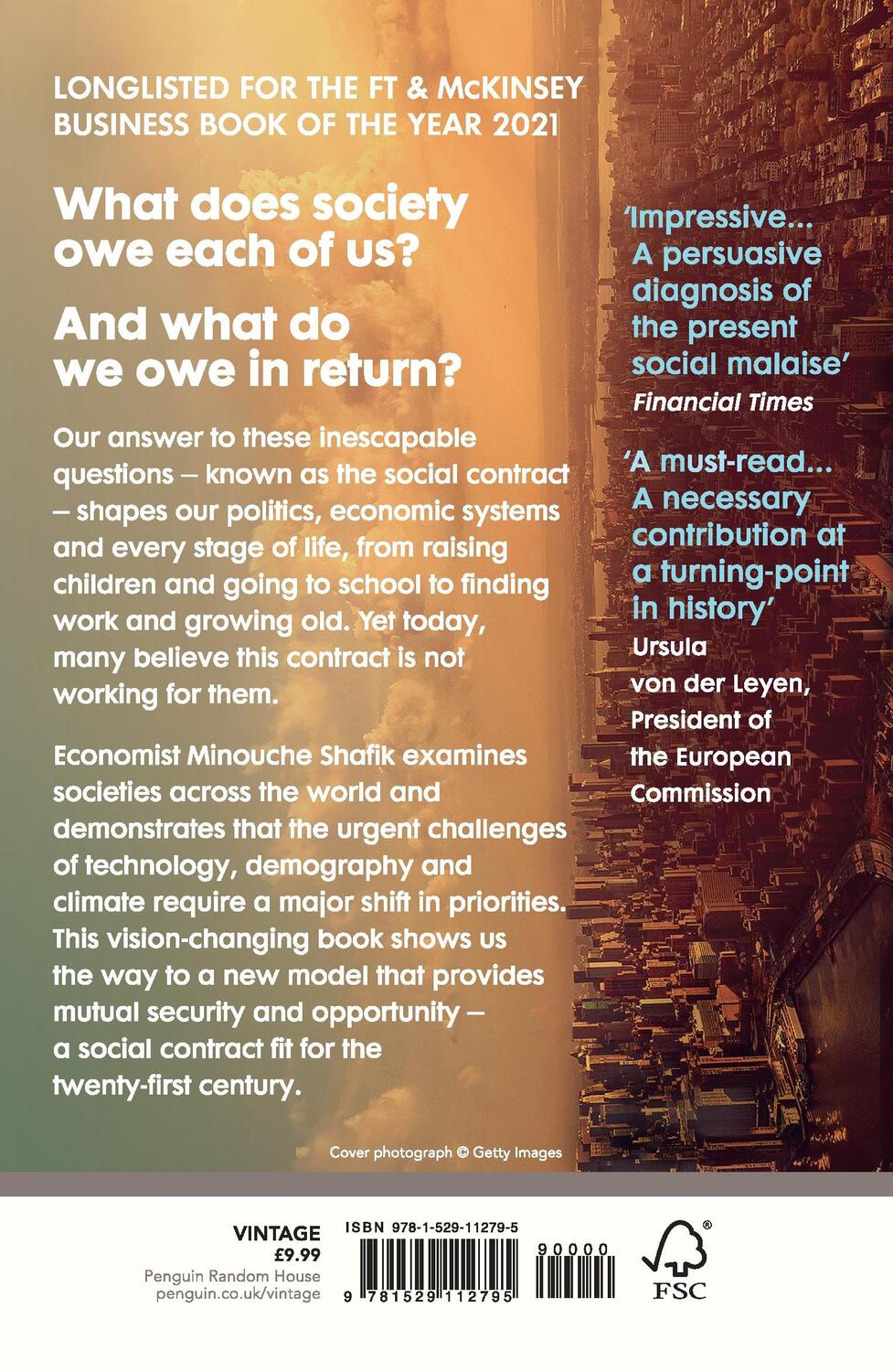 Rückseite: 9781529112795 | What We Owe Each Other | A New Social Contract | Minouche Shafik