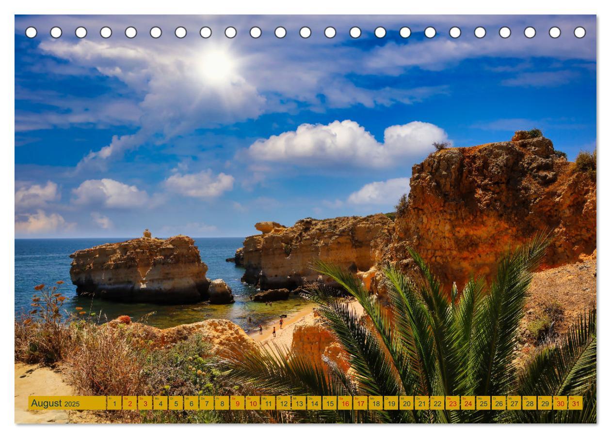 Bild: 9783383868931 | Algarve pur (Tischkalender 2025 DIN A5 quer), CALVENDO Monatskalender