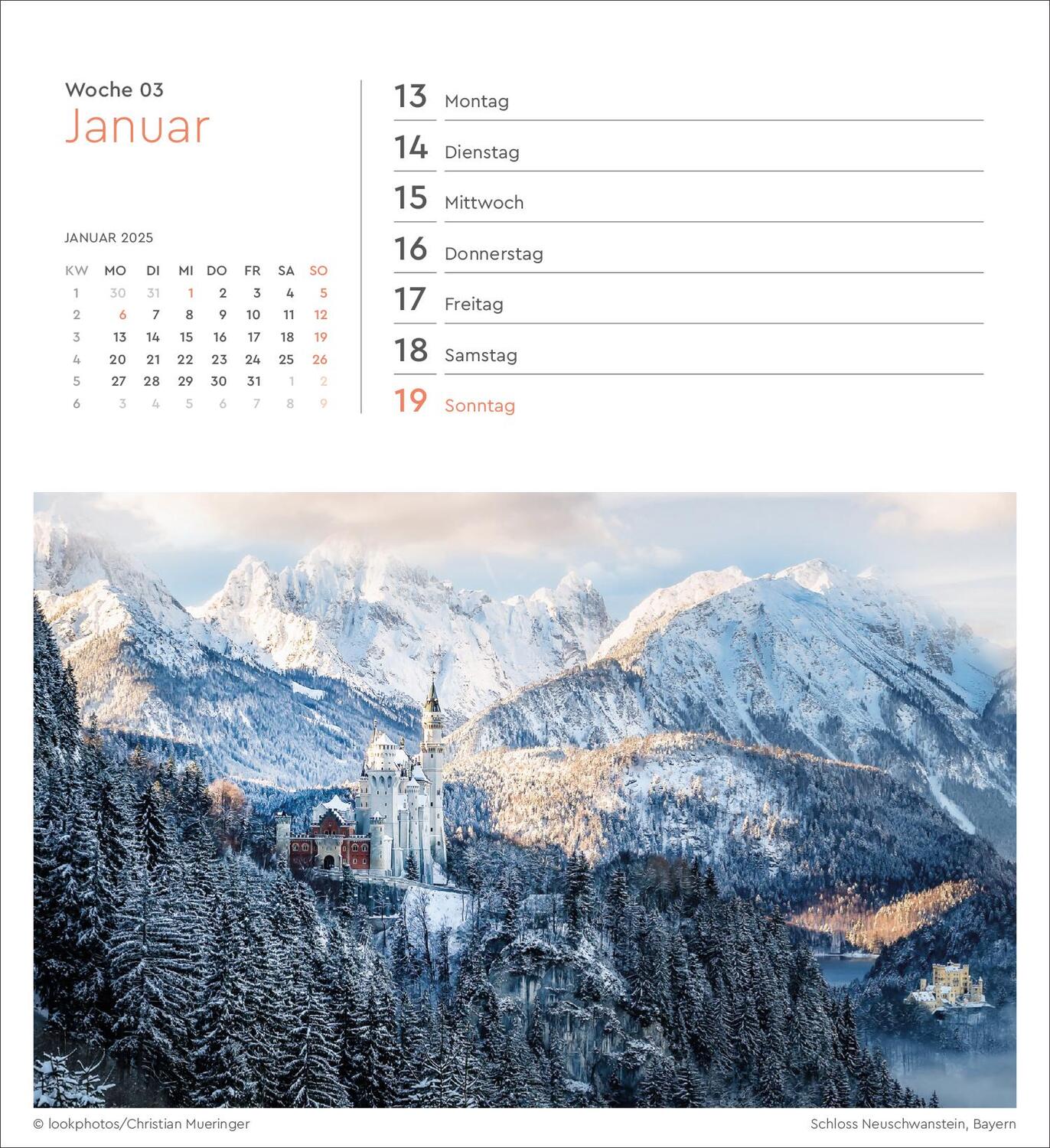 Bild: 9783965913967 | Deutschland - KUNTH Postkartenkalender 2025 | Kalender | 53 S. | 2025
