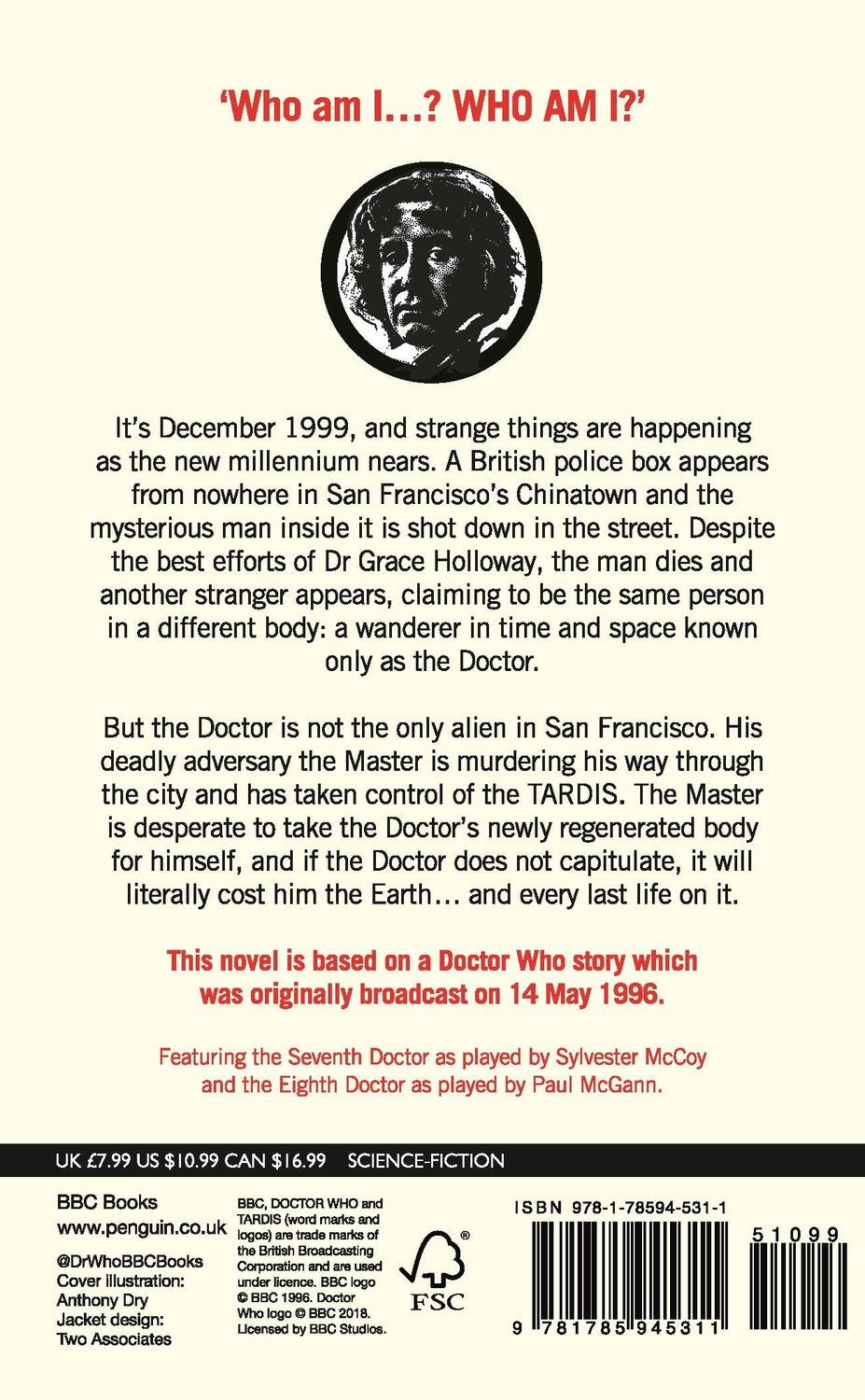 Rückseite: 9781785945311 | Doctor Who: The TV Movie (Target Collection) | Gary Russell | Buch