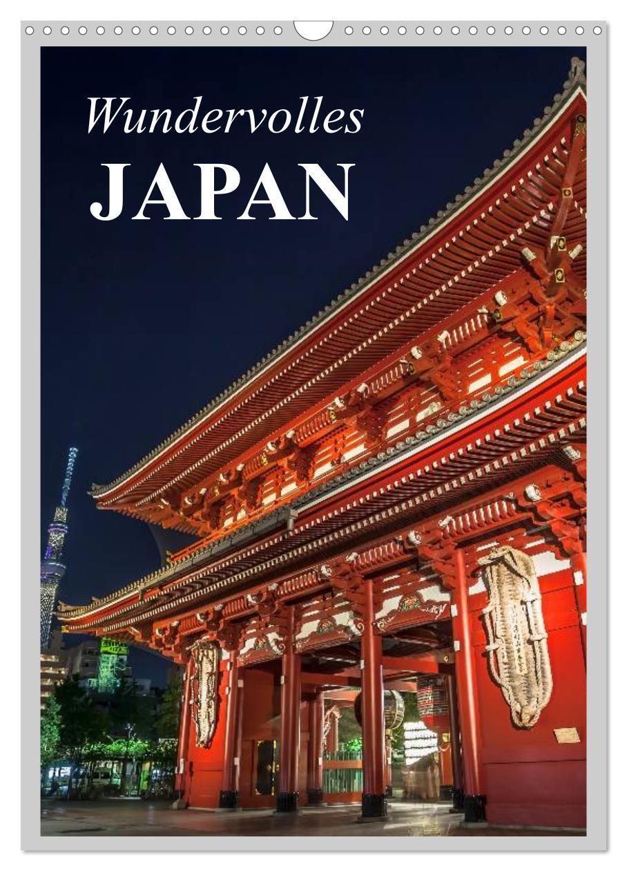 Cover: 9783457035337 | Wundervolles Japan (Wandkalender 2025 DIN A3 hoch), CALVENDO...