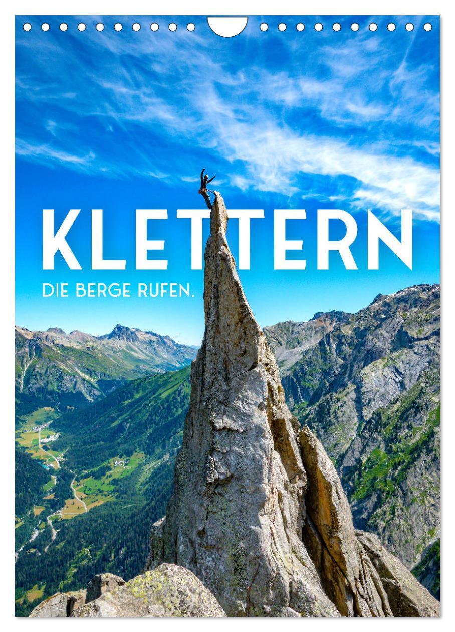 Cover: 9783435894529 | Klettern - Die Berge rufen. (Wandkalender 2025 DIN A4 hoch),...