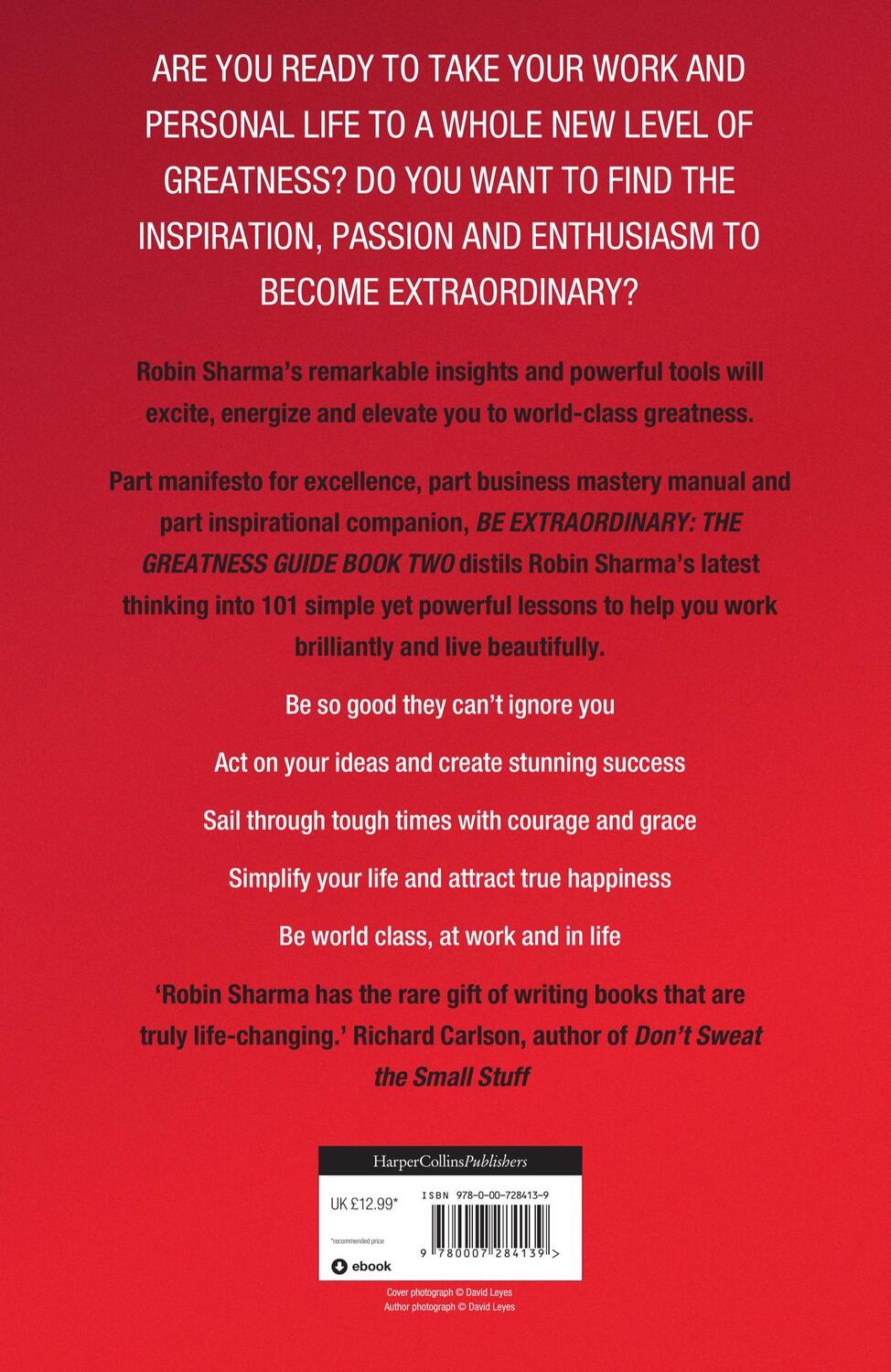 Rückseite: 9780007284139 | Be Extraordinary: The Greatness Guide Book Two | Robin Sharma | Buch