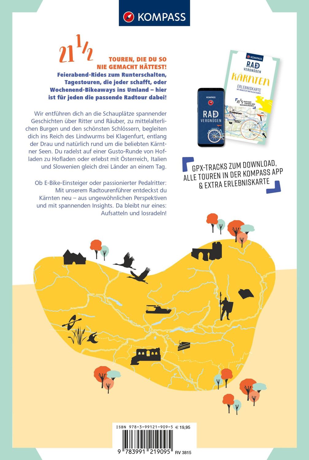 Rückseite: 9783991219095 | KOMPASS Radvergnügen Kärnten | Anita Arneitz | Taschenbuch | 240 S.